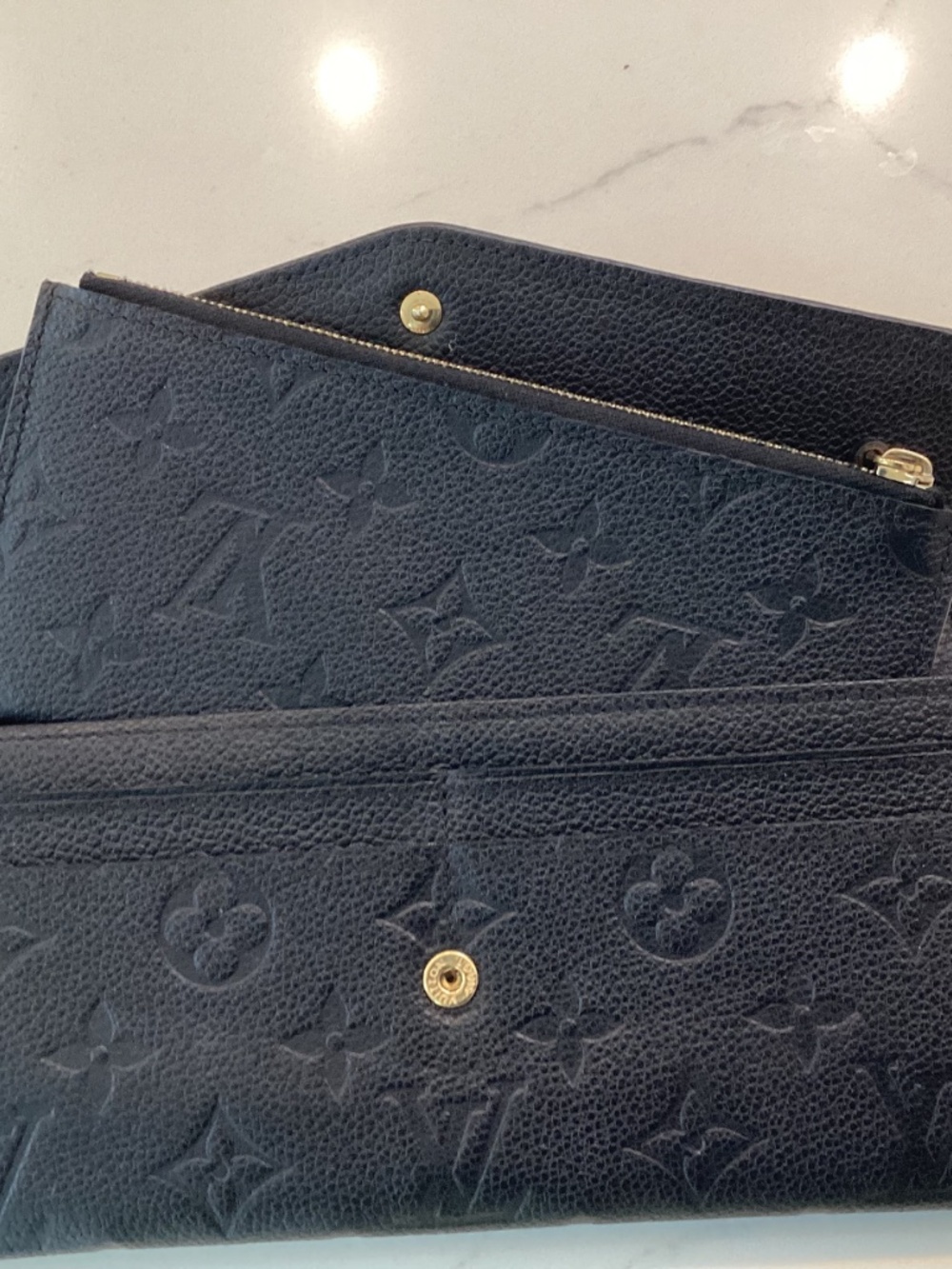 Louis Vuitton Monogram Empreinte Long Wallet